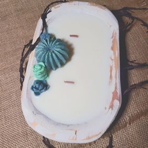 Scented wooden dough bowl